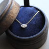 marquise diamond minimalist necklace