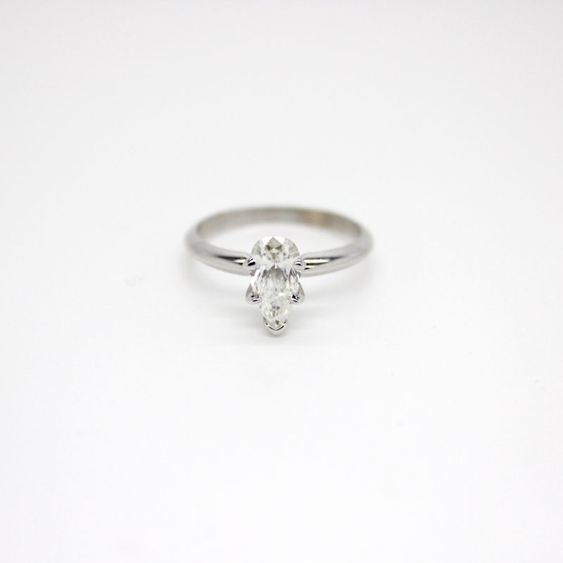 Three Stone Marquise Diamond Engagement Ring - Gili Mor