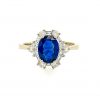 madagascar blue sapphire certified no heat ring
