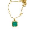 Zambian emerald necklace